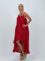 Rochie din in cu bretele - imagine 10