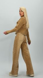 Set jachetă și pantalon din denim - imagine 3