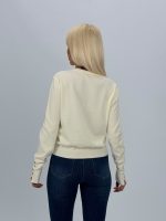 Cardigan din tricot cu nasturi aurii - imagine 4