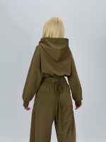 Set din jerse cu hanorac corsetat și pantalon - imagine 16