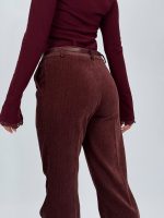 Pantalon evazat din catifea - imagine 9