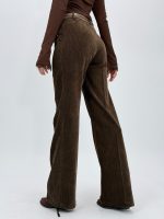 Pantalon evazat din catifea - imagine 3