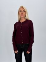 Cardigan din tricot cu nasturi aurii - imagine 13