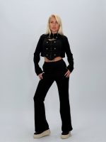 Set 3 piese din jerse cu butoni argintii - imagine 14