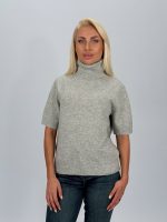 Pulover helancă din lână cu mânecă scurtă - imagine 10