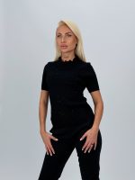 Pulover din tricot cu dantelă și mânecă scurtă - imagine 8