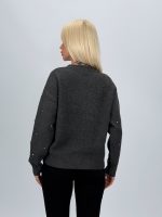 Pulover din tricot cu ștrasuri aplicate - imagine 16