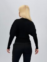 Cardigan cambrat cu model rigat - imagine 8