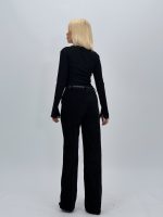 Pantalon evazat din catifea - imagine 15