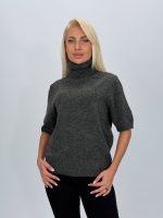 Pulover helancă din lână cu mânecă scurtă - imagine 12
