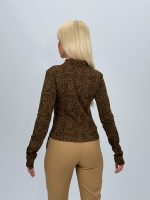 Bluză din bumbac cu model imprimat - imagine 4