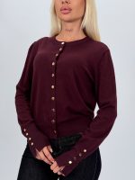 Cardigan din tricot cu nasturi aurii - imagine 14