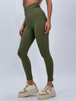 Pantalon colant plușat cu fermoar - imagine 8