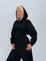 Set din jerse cu hanorac corsetat și pantalon - imagine 30