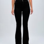 Pantalon push-up evazat negru