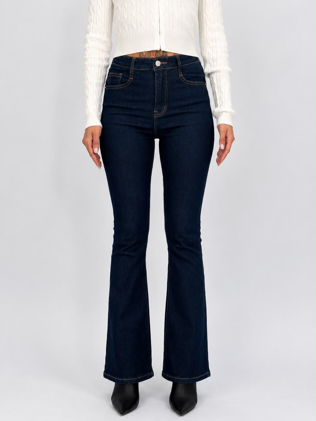 521c9bde-91b3-44c8-99fa-f010556d60fe Jeans | Blug push-up evazat indigo - imagine 1