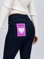 Jeans | Blug push-up evazat indigo - imagine 3