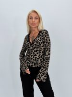 Bluză cu imprimeu și dantelă - imagine 5