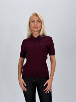 Pulover din tricot cu dantelă și mânecă scurtă - imagine 11