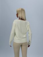 Pulover cardigan cu nasturi inimă - imagine 3