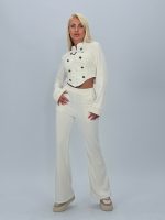 Set 3 piese din jerse cu butoni argintii - imagine 3