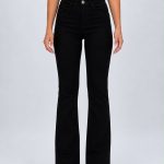 Pantalon push-up evazat negru