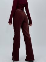 Pantalon evazat din catifea - imagine 7
