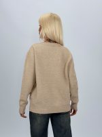Pulover din tricot cu model brodat - imagine 4