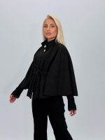 Poncho cu cordon în talie - imagine 38