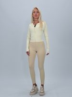 Pantalon colant plușat cu fermoar - imagine 26