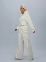 Set din jerse cu hanorac corsetat și pantalon - imagine 3