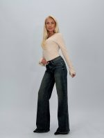 Jeans | Blug drept wide leg - imagine 2