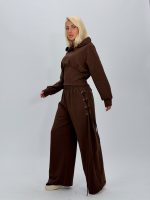 Set din jerse cu hanorac corsetat și pantalon - imagine 18