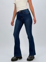 Jeans push-up evazat albastru - imagine 3