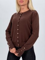 Cardigan din tricot cu nasturi aurii - imagine 11