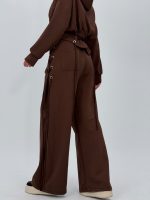 Set din jerse cu hanorac corsetat și pantalon - imagine 21