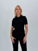 Pulover din tricot cu dantelă și mânecă scurtă - imagine 7