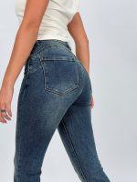 Jeans push-up evazat nisipiu - imagine 2