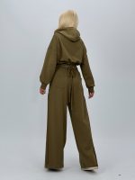 Set din jerse cu hanorac corsetat și pantalon - imagine 11