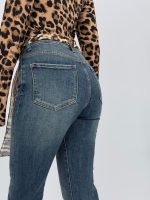 Jeans | Blug push-up evazat cu eșarfă - imagine 4