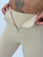 Pantalon colant plușat cu fermoar - imagine 24