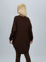 Pulover din tricot cu broderie florală și perle - imagine 10