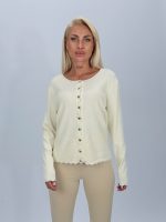 Pulover cardigan cu nasturi inimă