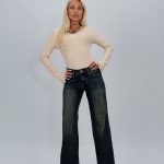 Jeans | Blug drept wide leg