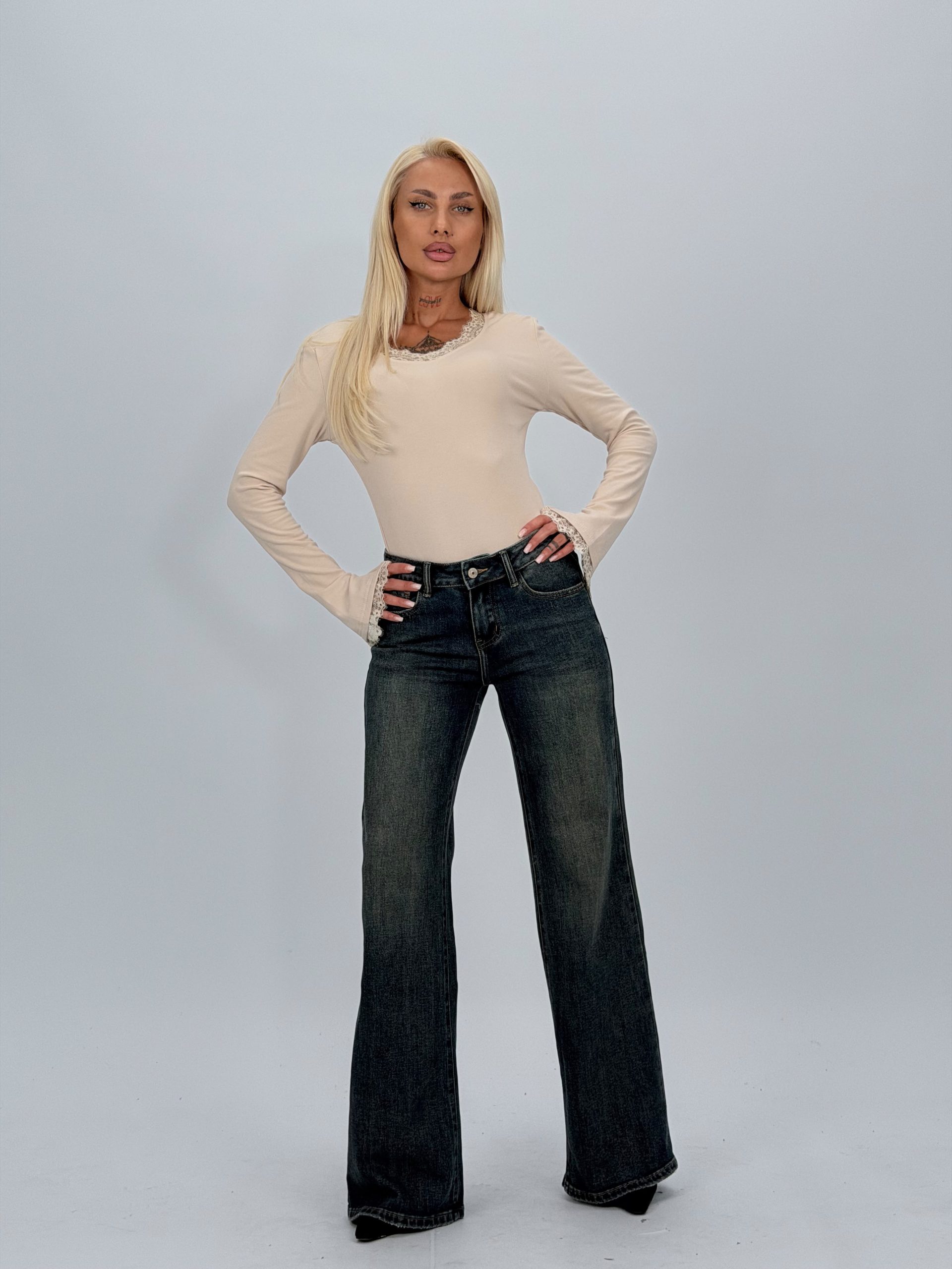bbc5c2ef-e366-4718-9815-411aee11c8bb Jeans | Blug drept wide leg - imagine 1
