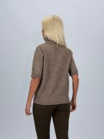 Pulover helancă din lână cu mânecă scurtă - imagine 6