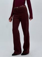 Pantalon evazat din catifea - imagine 6