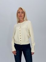 Cardigan din tricot cu nasturi aurii