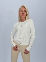 Cardigan din tricot cu nasturi aurii - imagine 5