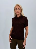 Pulover din tricot cu dantelă și mânecă scurtă - imagine 15